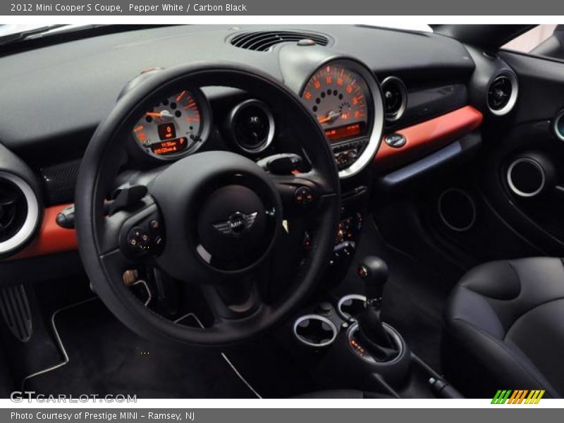 Pepper White / Carbon Black 2012 Mini Cooper S Coupe