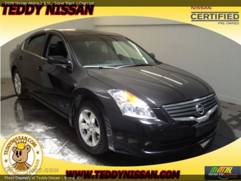 Super Black / Charcoal 2008 Nissan Altima 2.5 SL