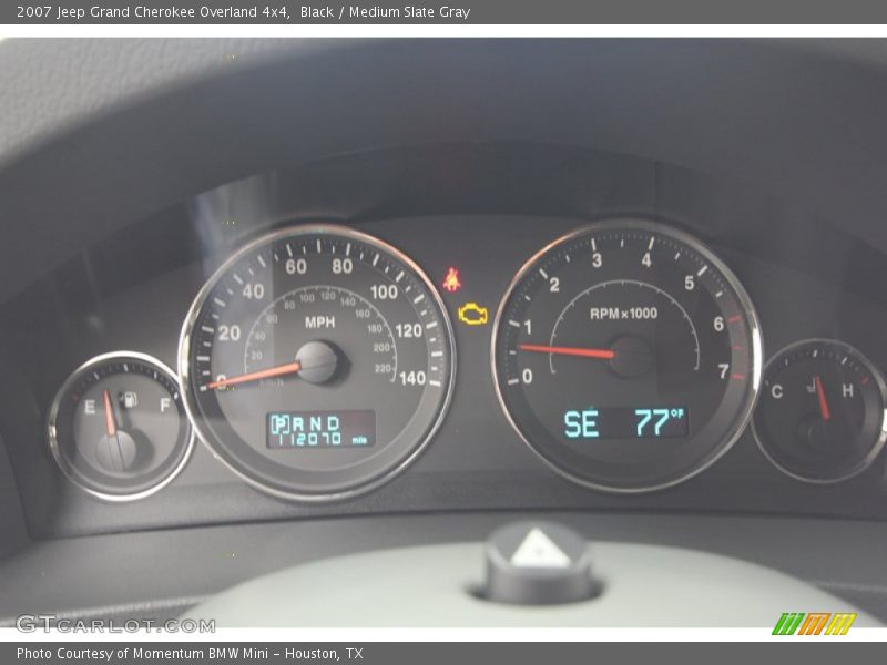 Black / Medium Slate Gray 2007 Jeep Grand Cherokee Overland 4x4
