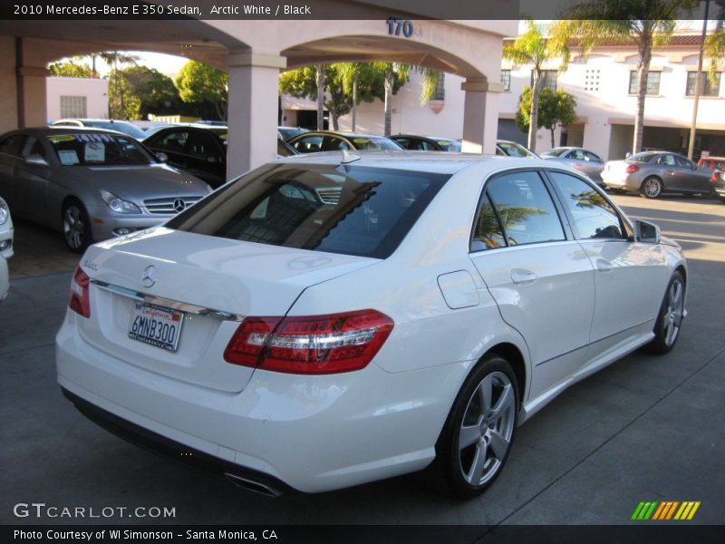 Arctic White / Black 2010 Mercedes-Benz E 350 Sedan