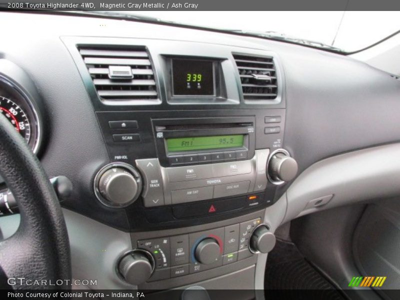 Controls of 2008 Highlander 4WD