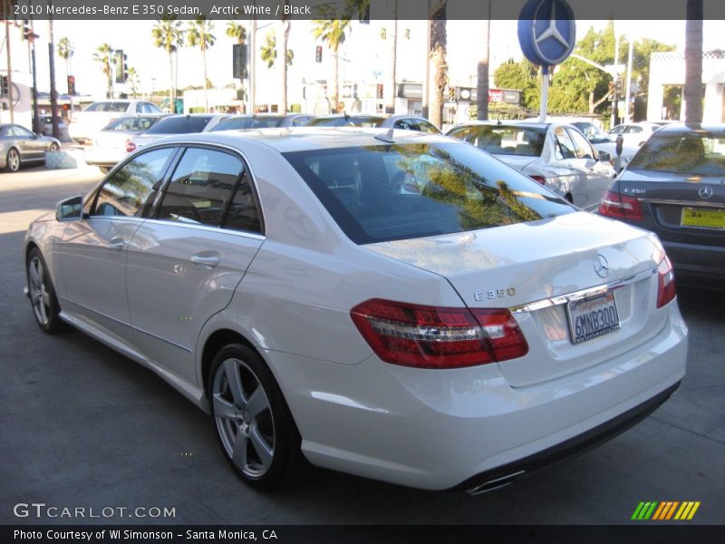 Arctic White / Black 2010 Mercedes-Benz E 350 Sedan