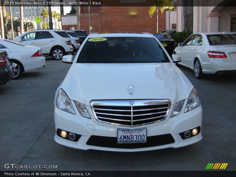 Arctic White / Black 2010 Mercedes-Benz E 350 Sedan