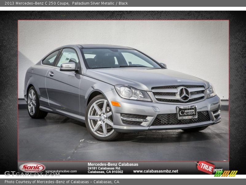 Palladium Silver Metallic / Black 2013 Mercedes-Benz C 250 Coupe