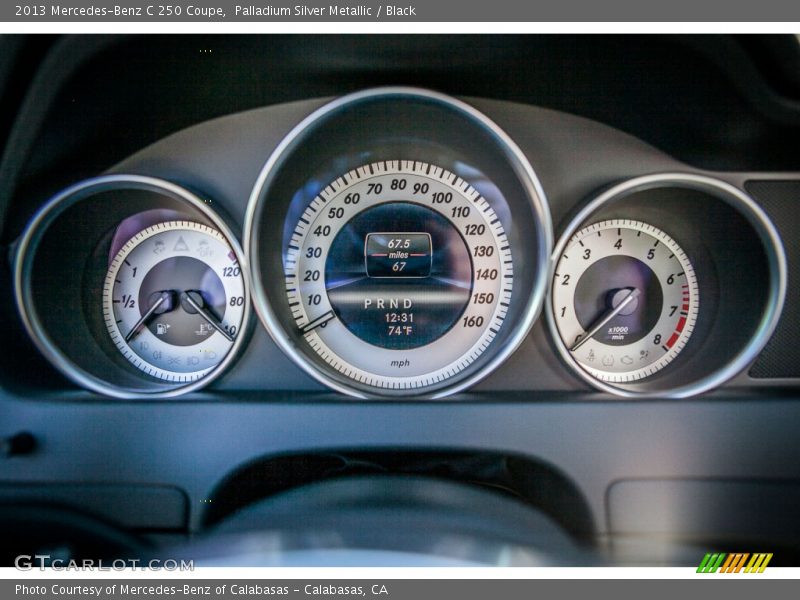Palladium Silver Metallic / Black 2013 Mercedes-Benz C 250 Coupe