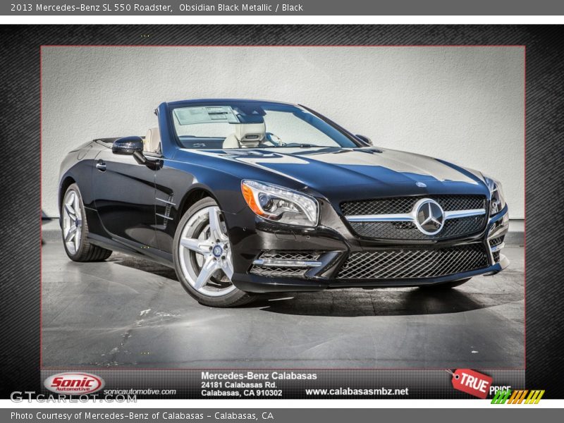 Obsidian Black Metallic / Black 2013 Mercedes-Benz SL 550 Roadster