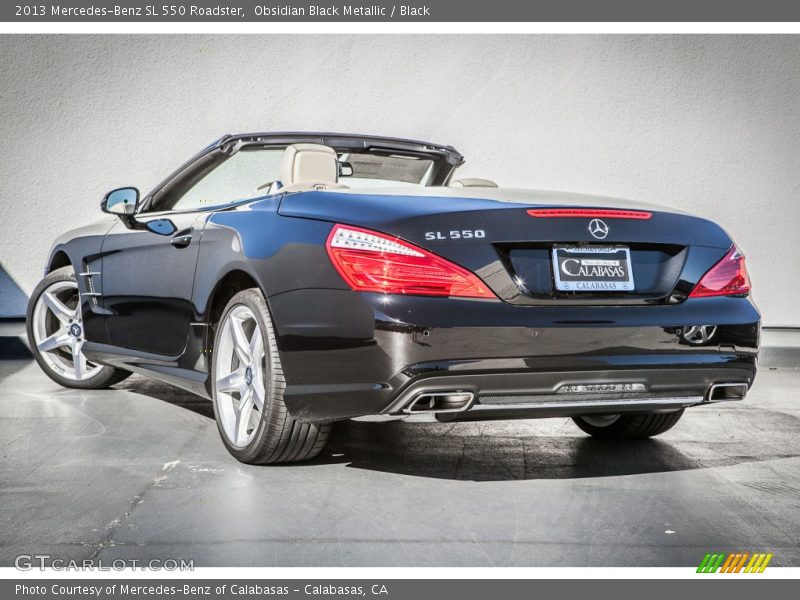 Obsidian Black Metallic / Black 2013 Mercedes-Benz SL 550 Roadster