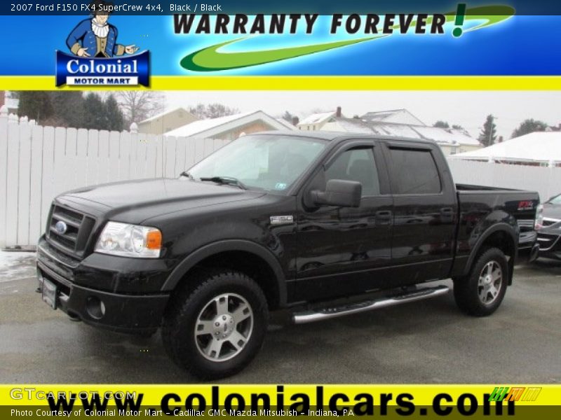 Black / Black 2007 Ford F150 FX4 SuperCrew 4x4