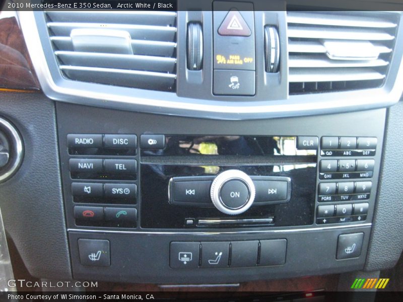 Arctic White / Black 2010 Mercedes-Benz E 350 Sedan
