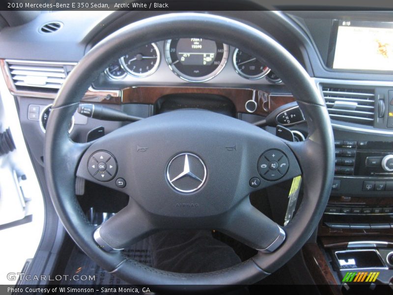 Arctic White / Black 2010 Mercedes-Benz E 350 Sedan