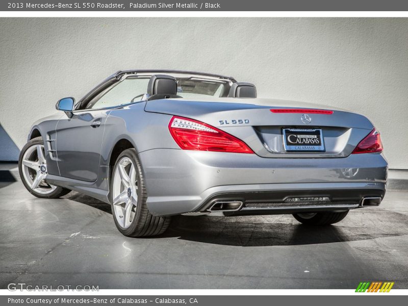 Paladium Silver Metallic / Black 2013 Mercedes-Benz SL 550 Roadster