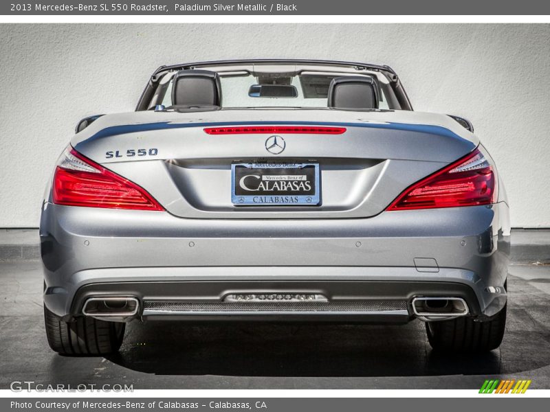 Paladium Silver Metallic / Black 2013 Mercedes-Benz SL 550 Roadster
