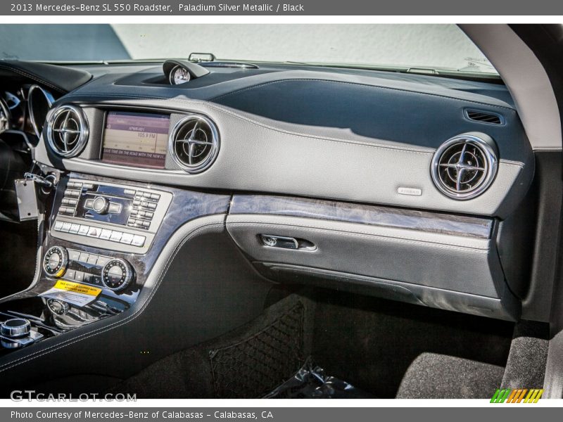 Paladium Silver Metallic / Black 2013 Mercedes-Benz SL 550 Roadster