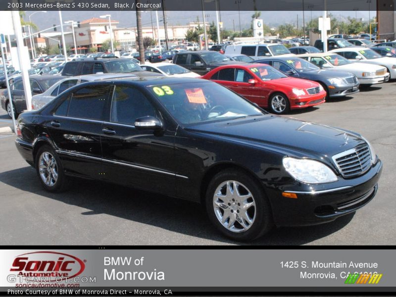 Black / Charcoal 2003 Mercedes-Benz S 430 Sedan