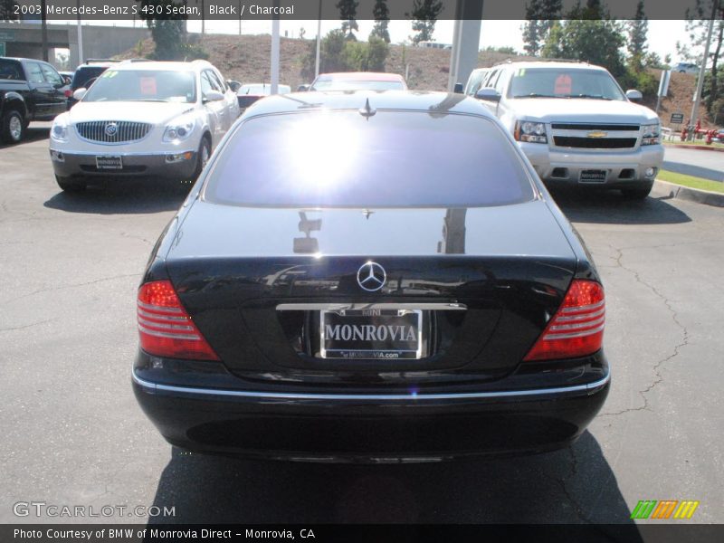 Black / Charcoal 2003 Mercedes-Benz S 430 Sedan