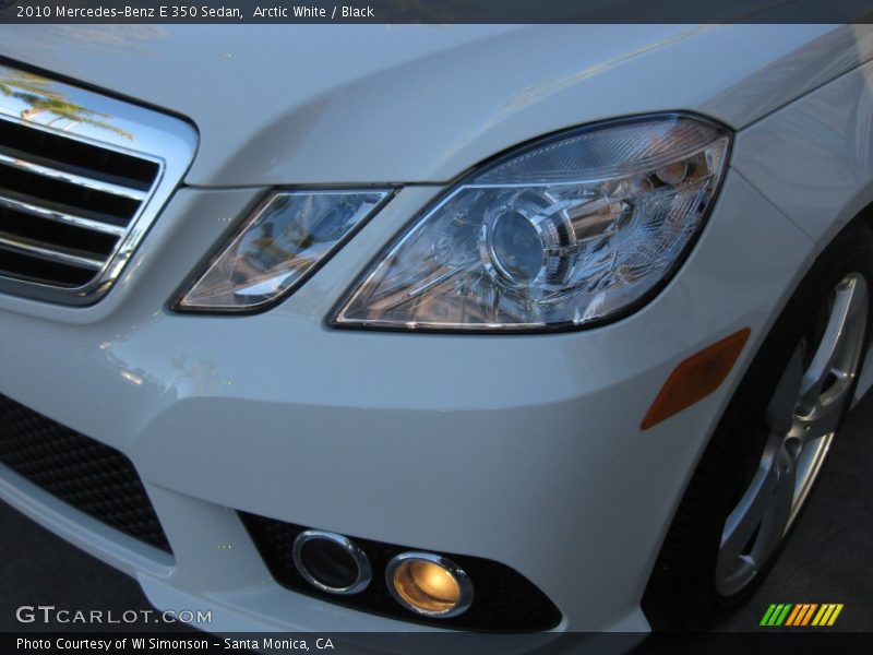 Arctic White / Black 2010 Mercedes-Benz E 350 Sedan