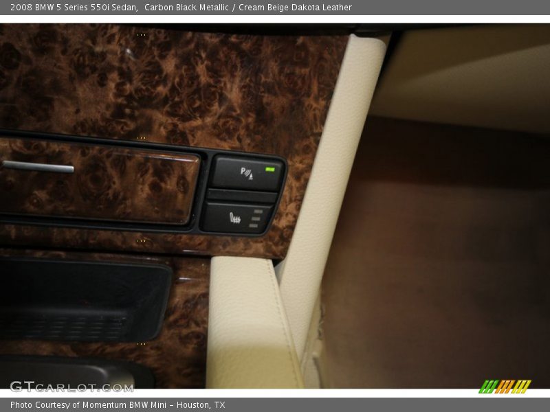 Carbon Black Metallic / Cream Beige Dakota Leather 2008 BMW 5 Series 550i Sedan