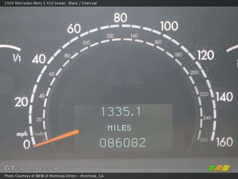 Black / Charcoal 2003 Mercedes-Benz S 430 Sedan
