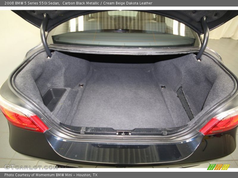 Carbon Black Metallic / Cream Beige Dakota Leather 2008 BMW 5 Series 550i Sedan