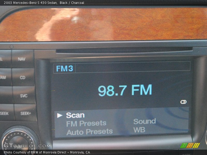 Black / Charcoal 2003 Mercedes-Benz S 430 Sedan