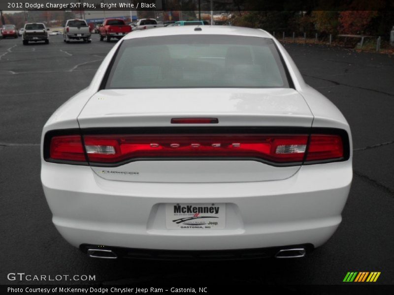 Bright White / Black 2012 Dodge Charger SXT Plus