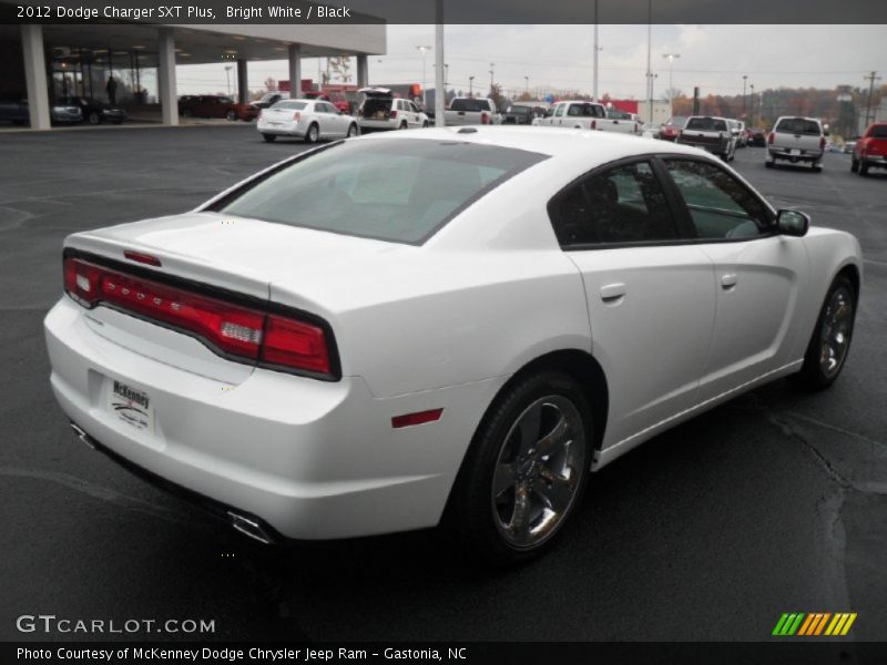 Bright White / Black 2012 Dodge Charger SXT Plus