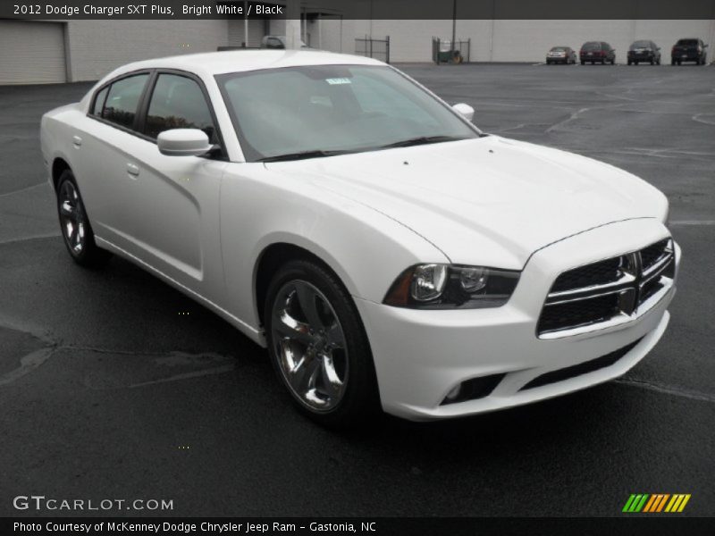 Bright White / Black 2012 Dodge Charger SXT Plus