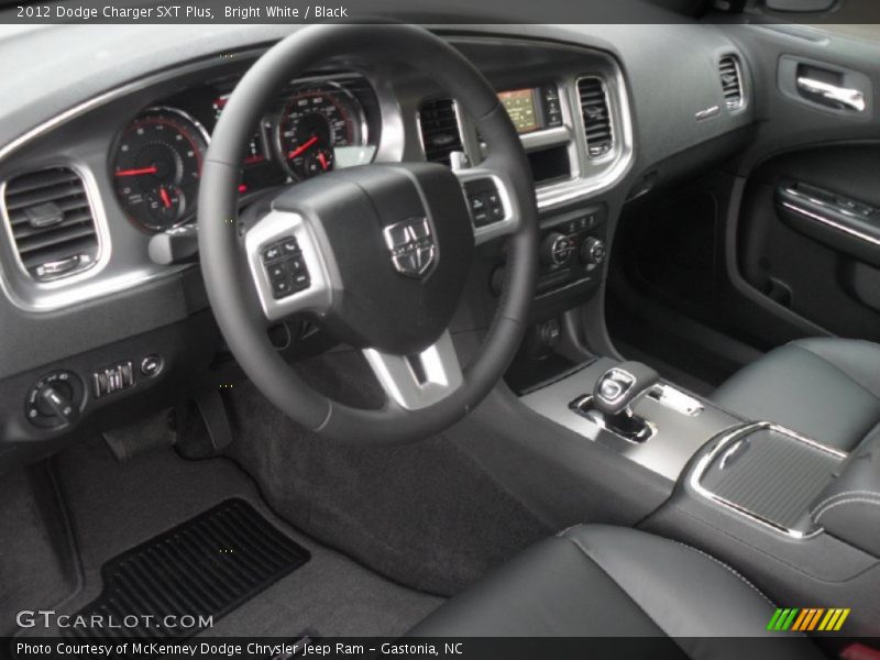 Black Interior - 2012 Charger SXT Plus 