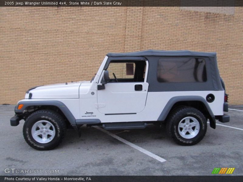 Stone White / Dark Slate Gray 2005 Jeep Wrangler Unlimited 4x4