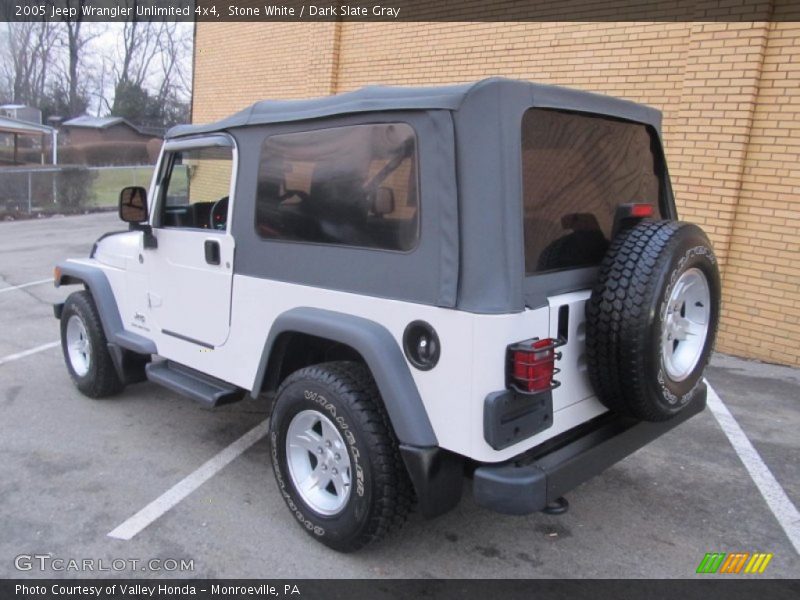 Stone White / Dark Slate Gray 2005 Jeep Wrangler Unlimited 4x4