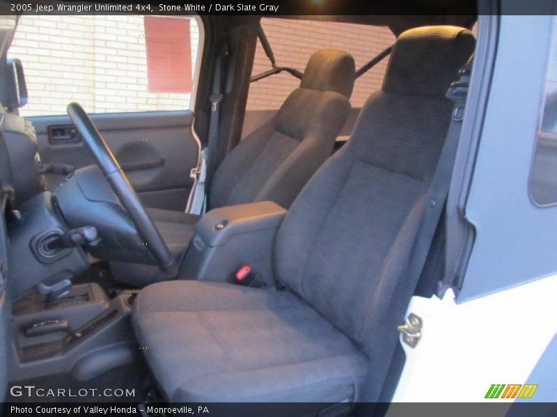 Stone White / Dark Slate Gray 2005 Jeep Wrangler Unlimited 4x4