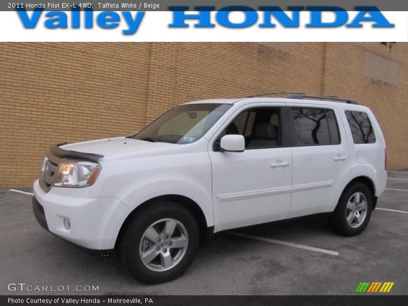 Taffeta White / Beige 2011 Honda Pilot EX-L 4WD