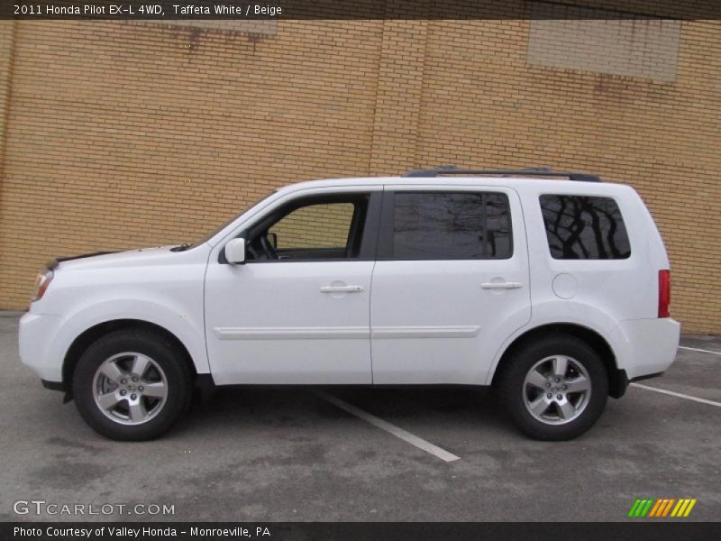Taffeta White / Beige 2011 Honda Pilot EX-L 4WD