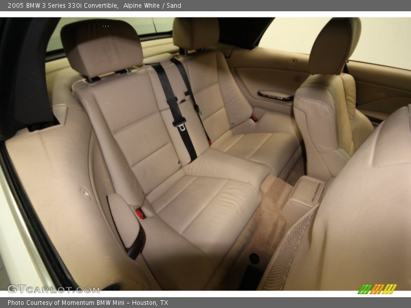 Rear Seat of 2005 3 Series 330i Convertible
