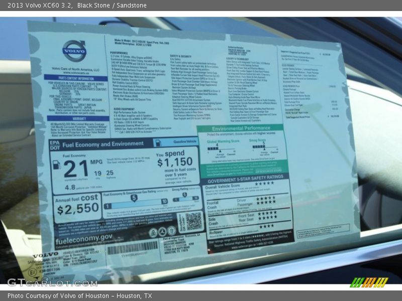 Black Stone / Sandstone 2013 Volvo XC60 3.2