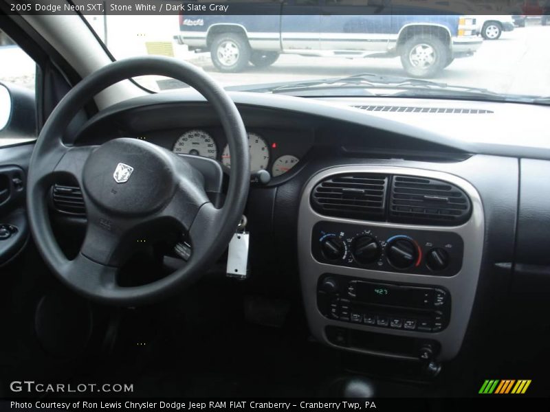Stone White / Dark Slate Gray 2005 Dodge Neon SXT