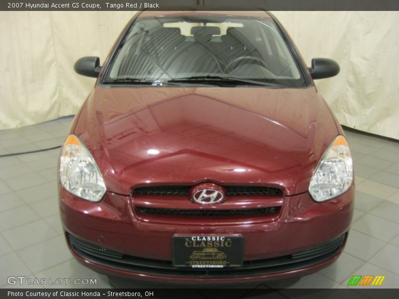 Tango Red / Black 2007 Hyundai Accent GS Coupe