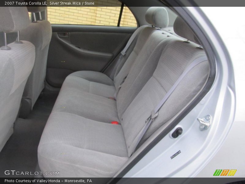 Rear Seat of 2007 Corolla LE