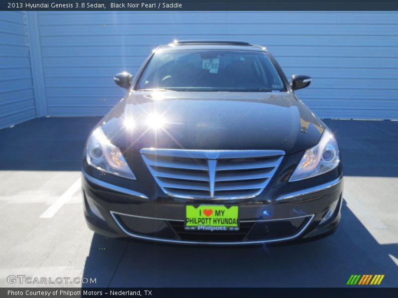 Black Noir Pearl / Saddle 2013 Hyundai Genesis 3.8 Sedan