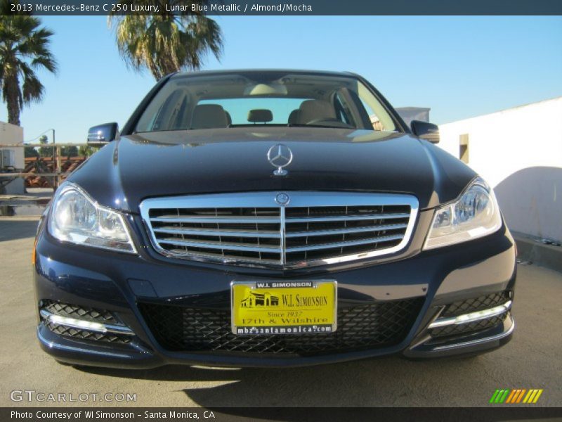 Lunar Blue Metallic / Almond/Mocha 2013 Mercedes-Benz C 250 Luxury