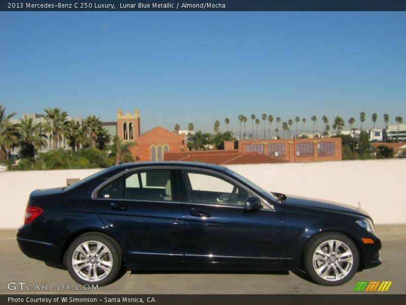 Lunar Blue Metallic / Almond/Mocha 2013 Mercedes-Benz C 250 Luxury