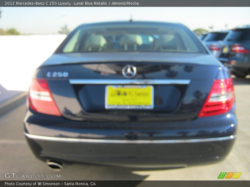 Lunar Blue Metallic / Almond/Mocha 2013 Mercedes-Benz C 250 Luxury