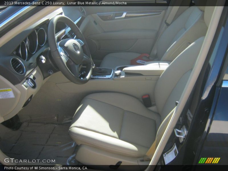 Lunar Blue Metallic / Almond/Mocha 2013 Mercedes-Benz C 250 Luxury