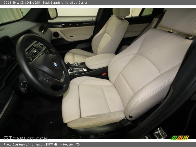 Black Sapphire Metallic / Oyster 2013 BMW X3 xDrive 28i
