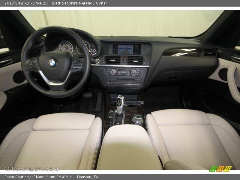 Black Sapphire Metallic / Oyster 2013 BMW X3 xDrive 28i