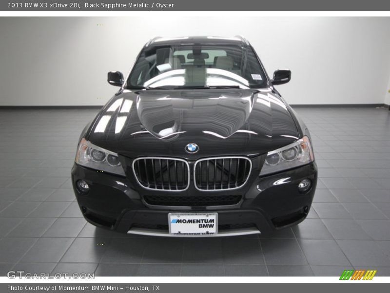 Black Sapphire Metallic / Oyster 2013 BMW X3 xDrive 28i