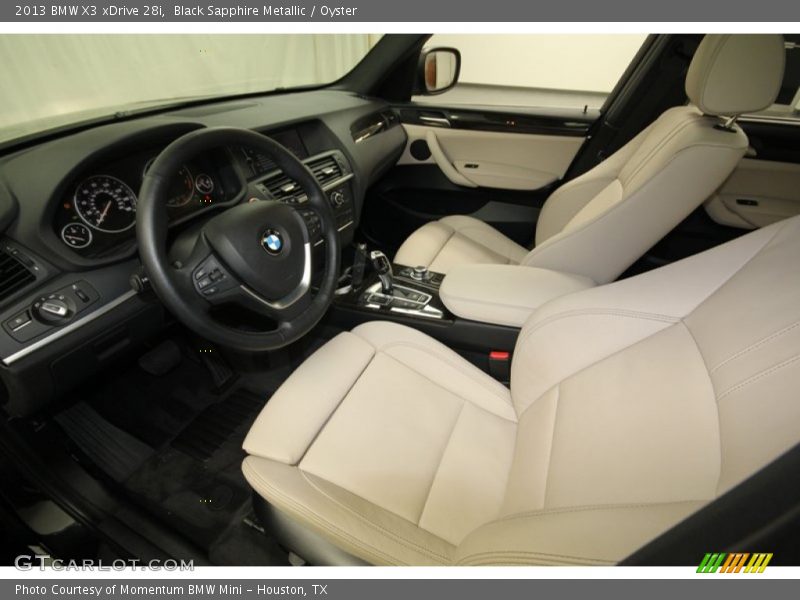Black Sapphire Metallic / Oyster 2013 BMW X3 xDrive 28i