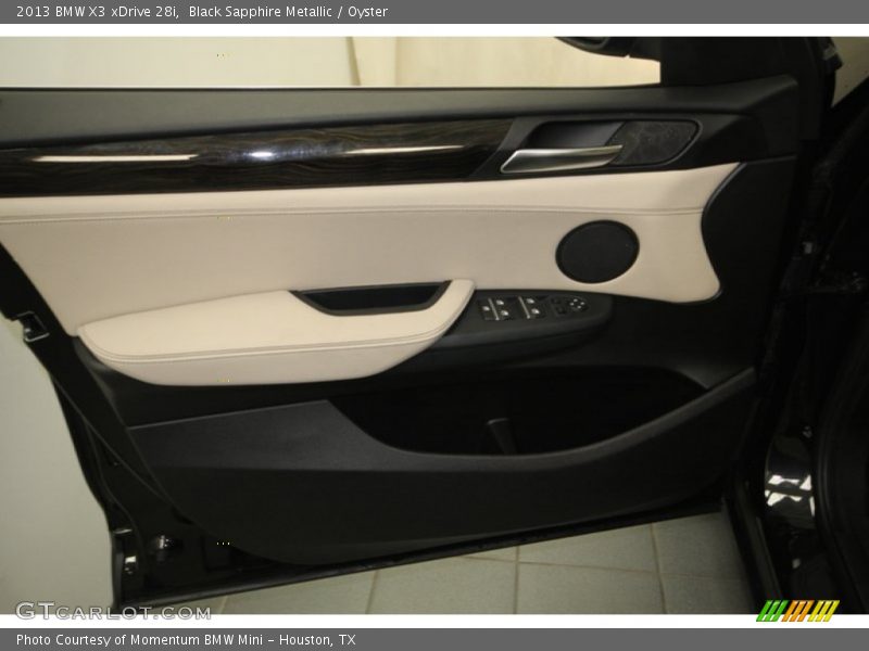 Black Sapphire Metallic / Oyster 2013 BMW X3 xDrive 28i
