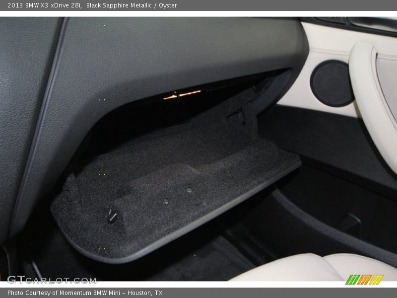 Black Sapphire Metallic / Oyster 2013 BMW X3 xDrive 28i