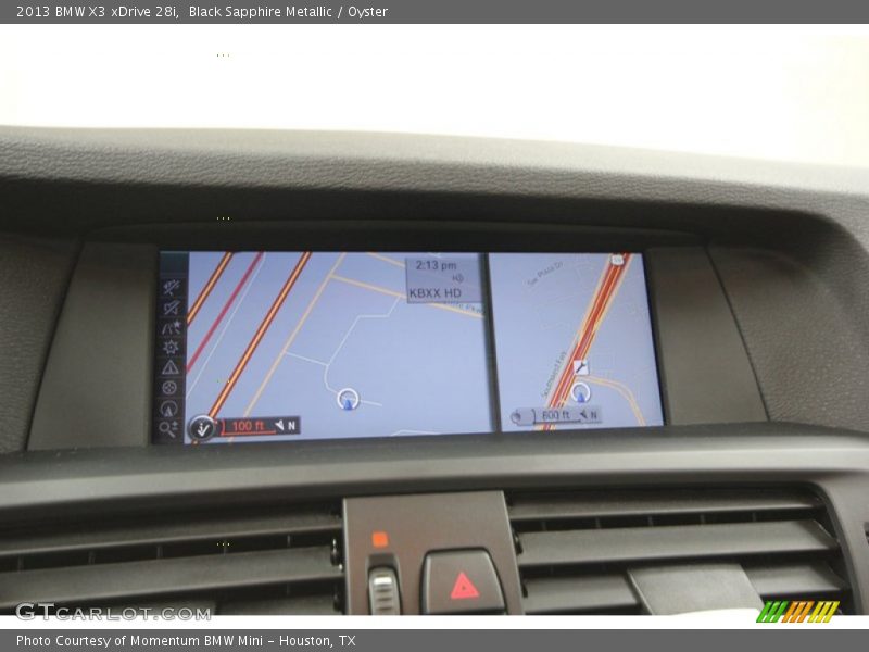 Black Sapphire Metallic / Oyster 2013 BMW X3 xDrive 28i